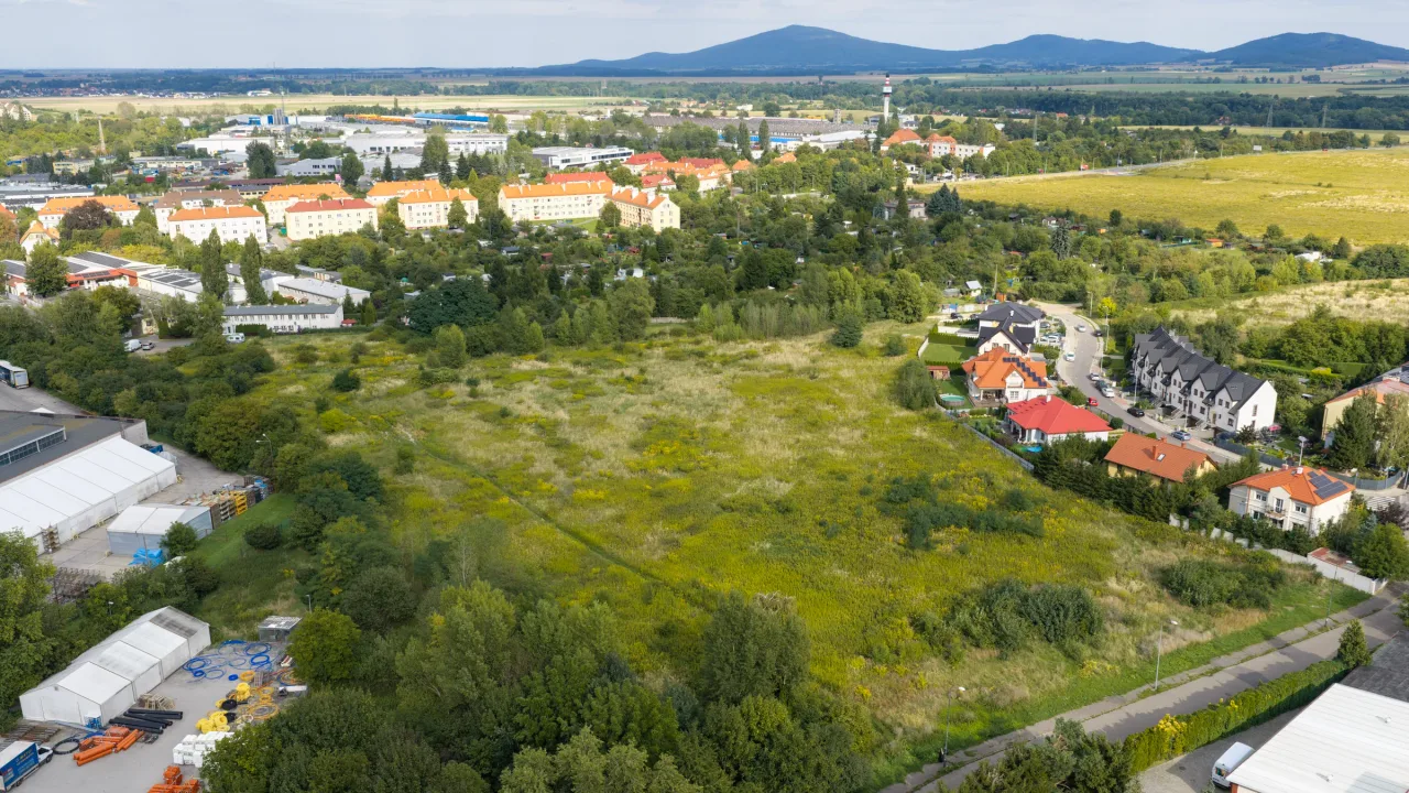 Fotografia działki z drona — Świdnica